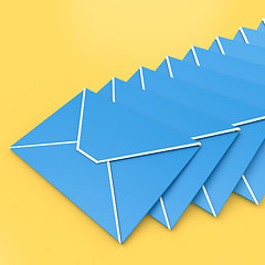 Image showing Envelopes Shows E-mail Symbol Contacting Sending Inbox