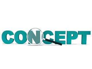 Image showing Concept Word Shows Thinking Idea Concepts Or Invention