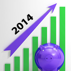 Image showing Graph 2014 Means Growing Sales And Earnings