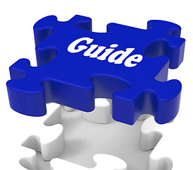 Image showing Guide Puzzle Shows Expertise Consulting Instructions Guideline A