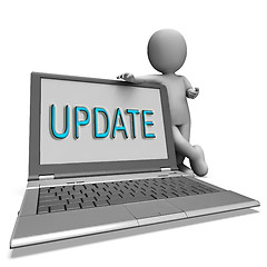 Image showing Update Laptop Means Updating Modified Or Upgrading