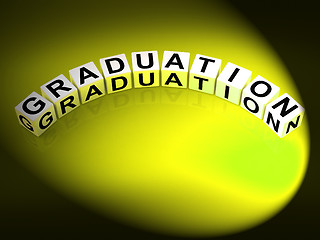 Image showing Graduation Letters Show Finishing And Passing Studies