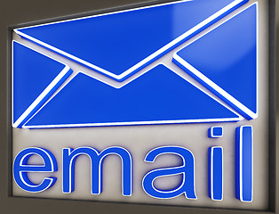 Image showing Email Sign Button Shows Online Correspondence