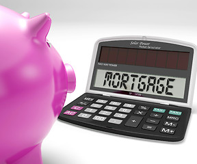 Image showing Mortgage Calculator Shows Purchase Of Home Loan