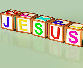 Image showing Jesus Blocks Show Son Of God And Messiah