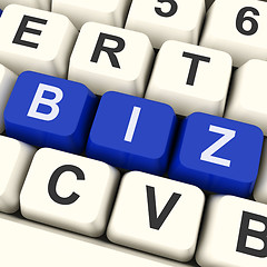 Image showing Biz Keys Show Online Or Internet Business