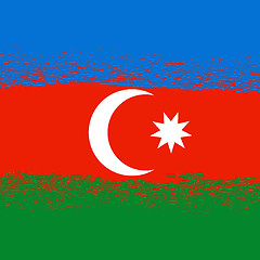 Image showing Flag of Azerbaijan.