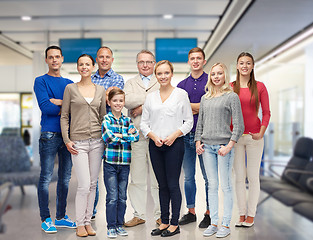 Image showing group of smiling people