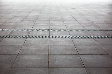 Image showing tiled floor backdrop