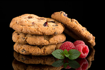 Image showing Dried fruits chip cookies 