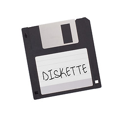 Image showing Floppy Disk - Tachnology from the past, isolated on white