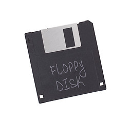 Image showing Floppy Disk - Tachnology from the past, isolated on white