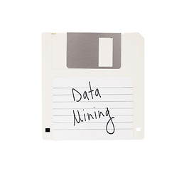 Image showing Floppy Disk - Tachnology from the past, isolated on white