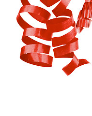 Image showing Red Party Streamers