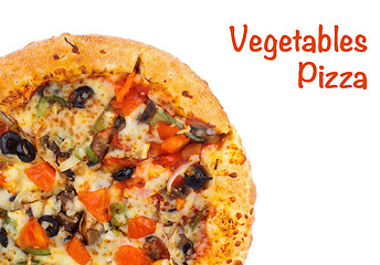 Image showing Hot Vegetables Pizza