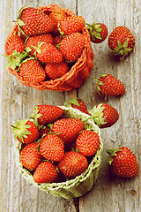 Image showing Ripe Forest Strawberries