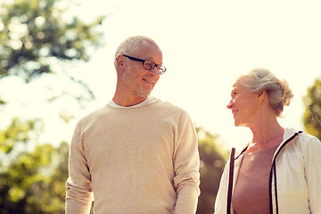 Image showing senior couple in park