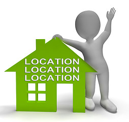 Image showing Location Location Location House Shows Perfect Property And Area