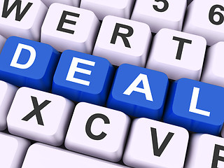 Image showing Deal Key Means Agreement Or Dealing\r