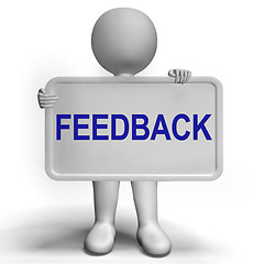 Image showing Feedback Sign Shows Opinion Evaluation And Surveys