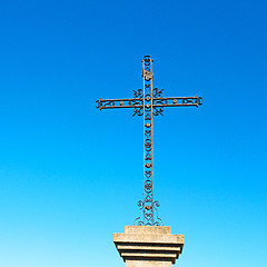 Image showing  catholic     abstract sacred  cross in italy europe and the sky