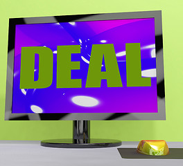 Image showing Deal Monitor Shows Trade Contract Or Dealing\r