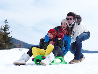 Image showing winter family