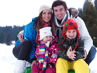 Image showing winter family