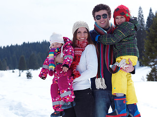 Image showing winter family