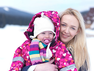 Image showing family winter  portrait