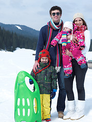 Image showing winter family