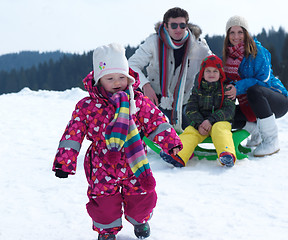 Image showing winter family