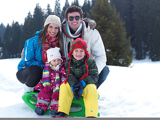 Image showing winter family