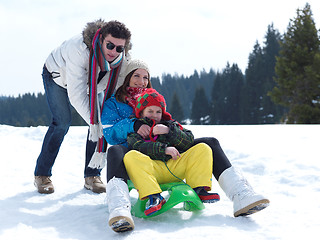 Image showing winter family