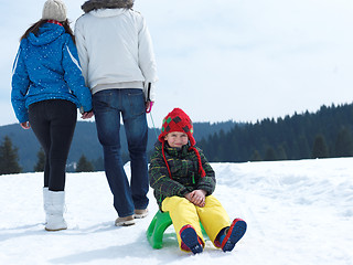 Image showing winter family