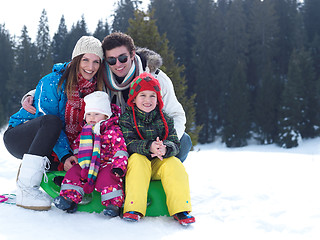 Image showing winter family