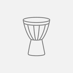 Image showing Timpani line icon.