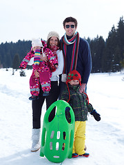 Image showing winter family