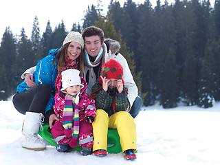 Image showing winter family