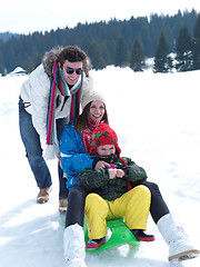 Image showing winter family