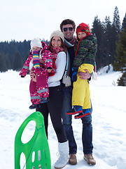 Image showing winter family