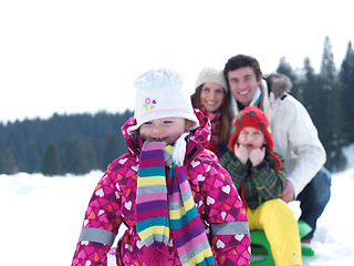 Image showing winter family