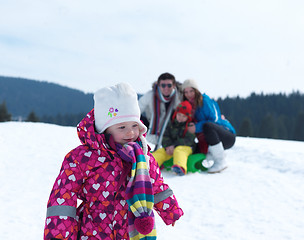 Image showing winter family