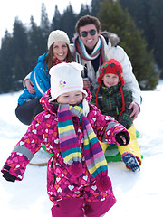 Image showing winter family