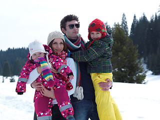 Image showing winter family