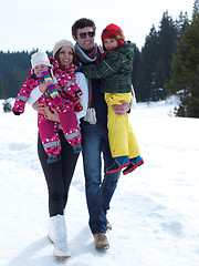 Image showing winter family