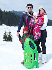 Image showing winter family