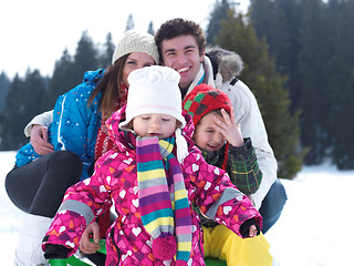 Image showing winter family