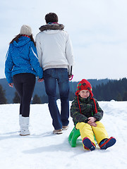 Image showing winter family