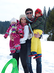 Image showing winter family